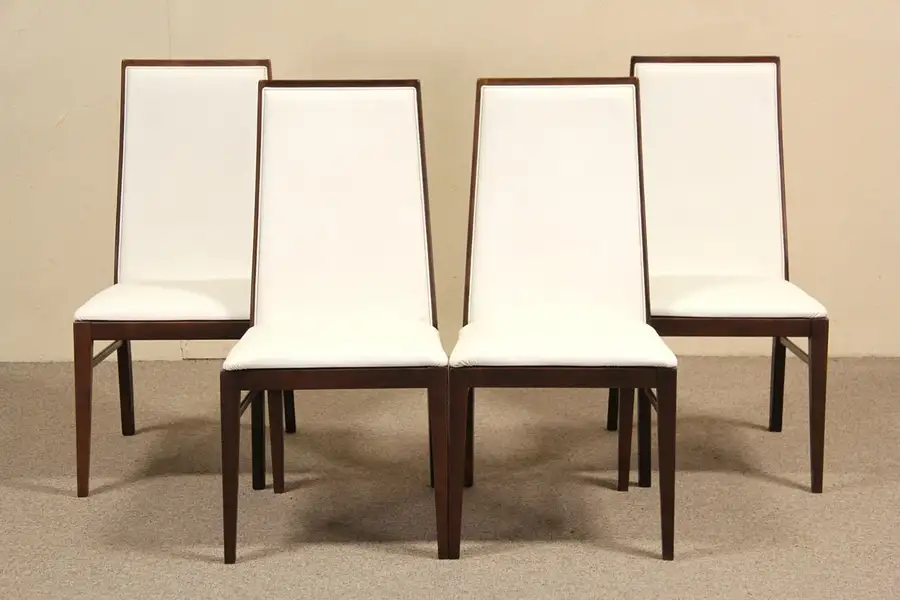 Main image of Set of 4 Midcentury Danish Modern Dining Chairs, Original 1960 Vintage