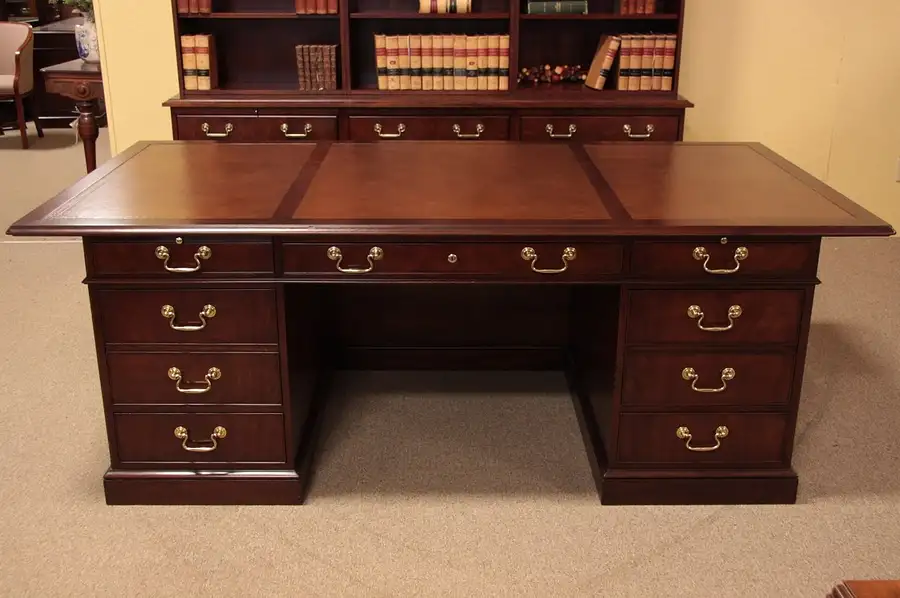 Main image of Baker Collector's Executive Desk, Leather Top 7'