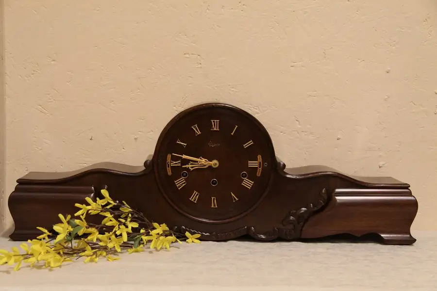 Main image of German Art Deco 1930's Antique Westminster Clock