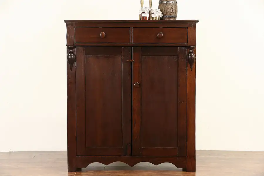 Main image of Pantry 1860's Antique Handcrafted Maple & Poplar Jelly Cupboard