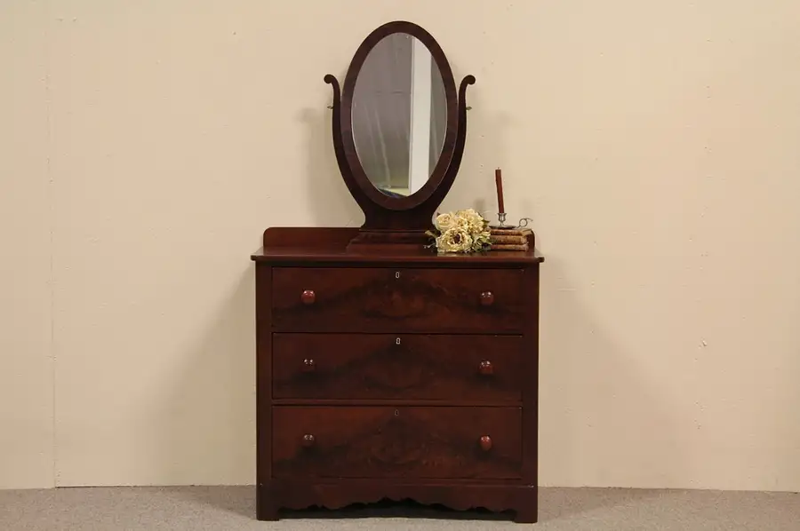 Main image of Empire Chest or Dresser, Wishbone Mirror