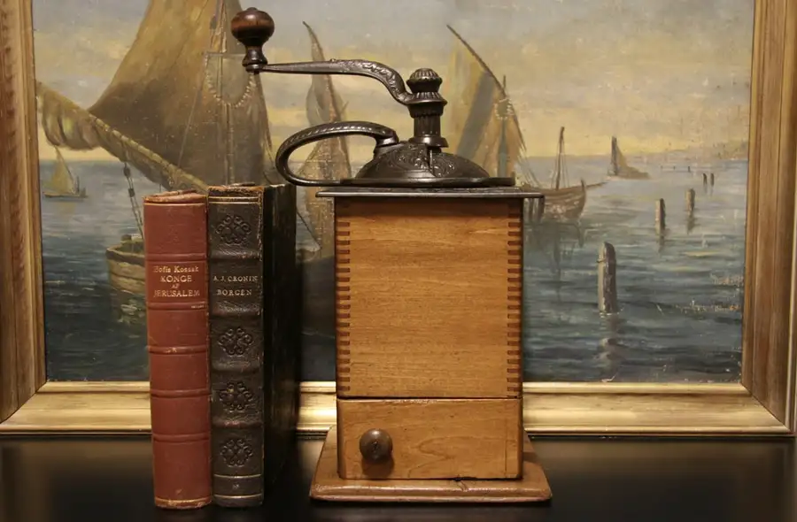 Main image of Victorian 1890's Antique Iron Coffee Grinder