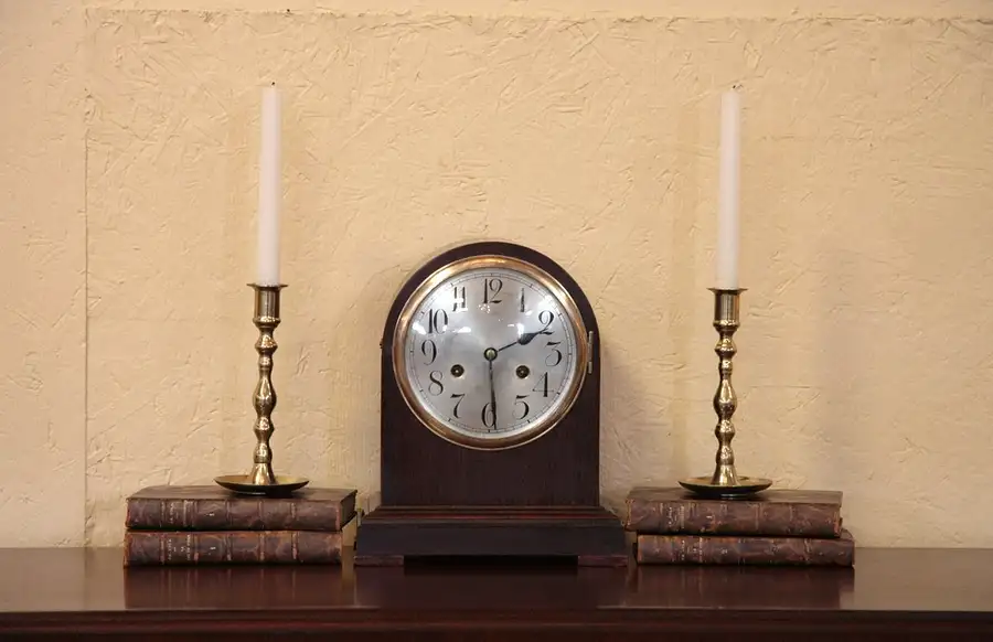 Main image of Junghans 1900 Antique Mahogany Mantel Clock