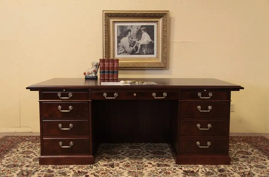 Main image of Kimball Traditional Walnut Executive Desk