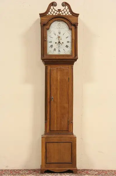 Main image of Tall Case Grandfather 1820 Antique Clock, Walker of Kirhendbright, Scotland
