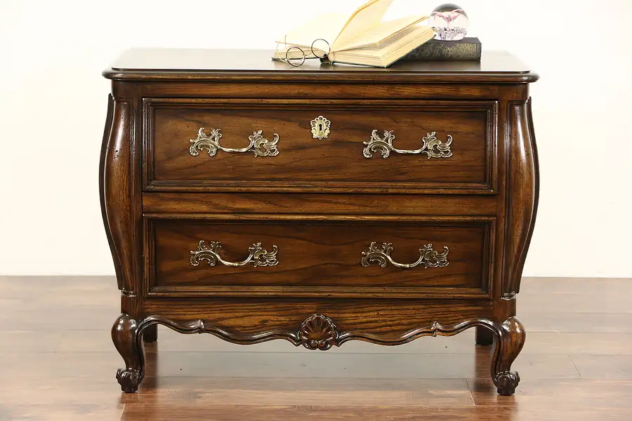 Main image of Country French Vintage Oak Small Chest, Dresser or End Table