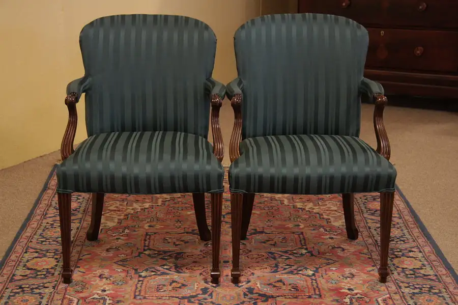 Main image of Pair of Traditional Baker Armchairs
