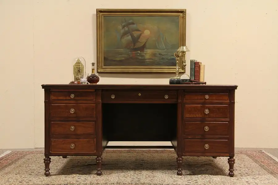 Main image of Executive Antique 1915 Standard Walnut Desk