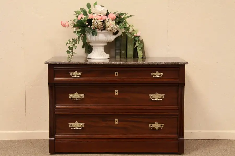 Main image of Marble Top Chest, TV or Vessel Sink Base