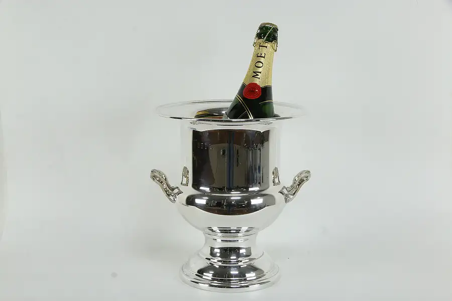 Main image of Champagne Ice Bucket, Inscription, Signed Oneida Silverplate