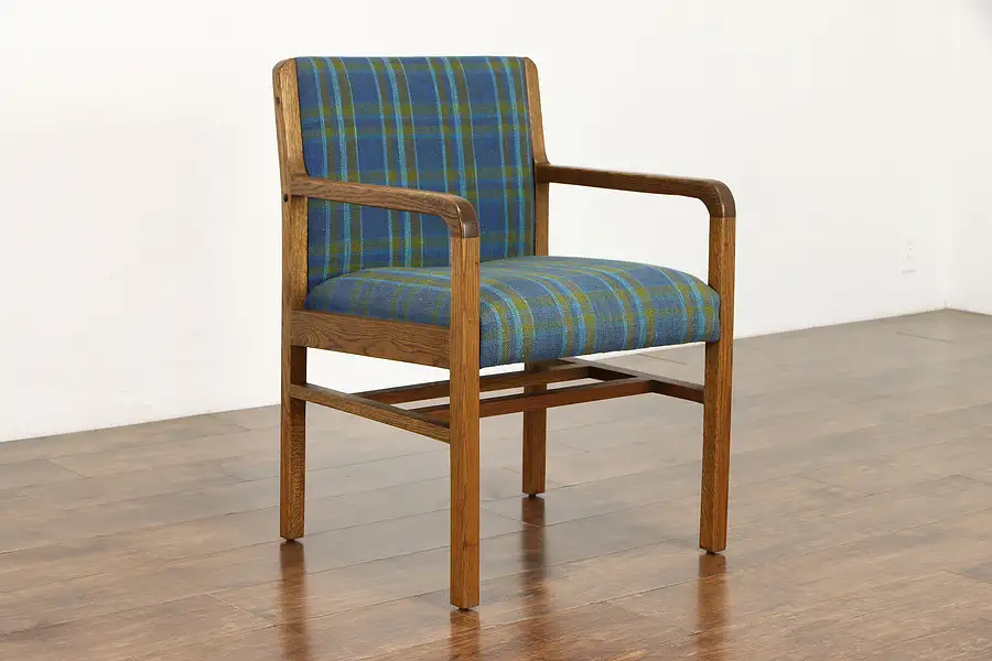 Main image of Midcentury Modern Oak Office Chair or Armchair, All Original, Helikon