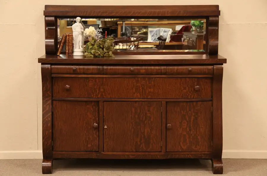 Main image of Oak 1900 Antique Sideboard Buffet