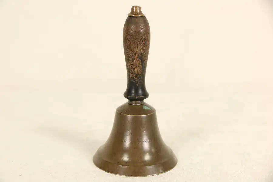 Main image of Bronze 1900 Antique Hand Bell, 5 3/4" A Pitch