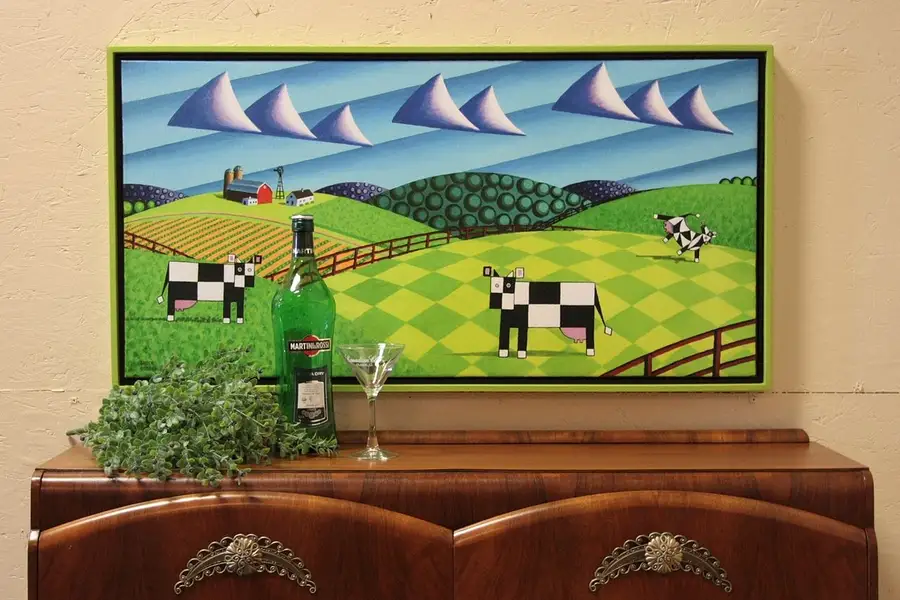 Main image of "Farmland with Hills and Cows" by Bruce Bodden