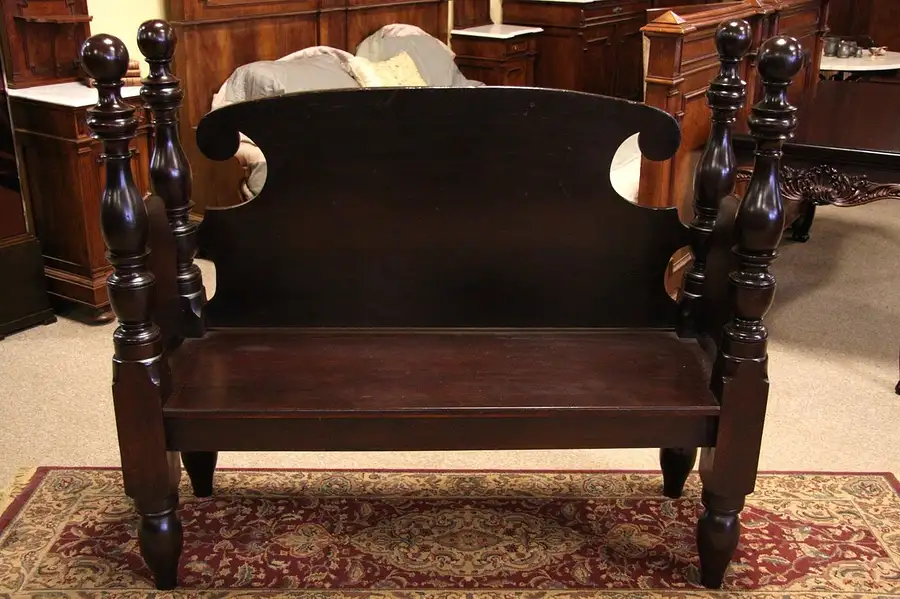 Main image of Bench Made from 4 Poster 1840's Bed