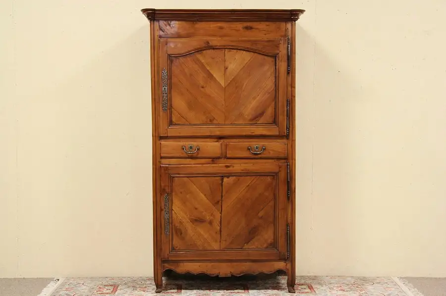 Main image of French 1780 Provincial Cherry Cupboard Armoire