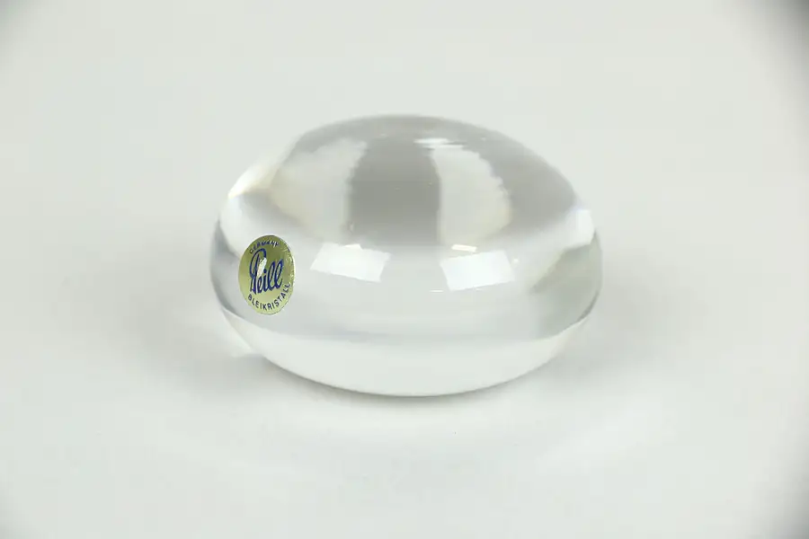 Main image of Doorknob Shaped Blown Crystal Paperweight, Hallmark