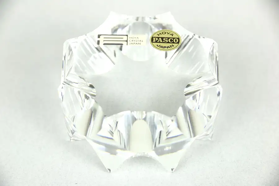 Main image of Cut Crystal Paperweight, Signed Hoya Crystal Japan