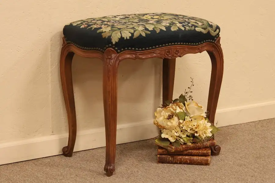 Main image of Country French Needlepoint Bench