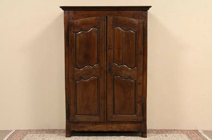 Main image of French Provincial Antique 1760 Chestnut Armoire
