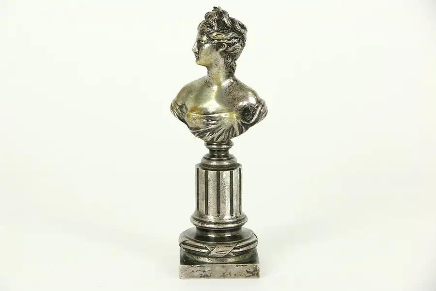 Main image of Athena, Goddess of Wisdom, Antique Bronze Bust, Nickel Finish