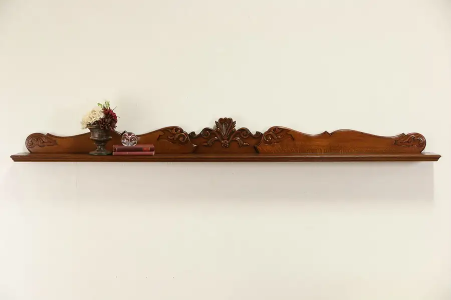 Main image of Architectural Salvage Dutch Oak Antique 1900 Wall Shelf