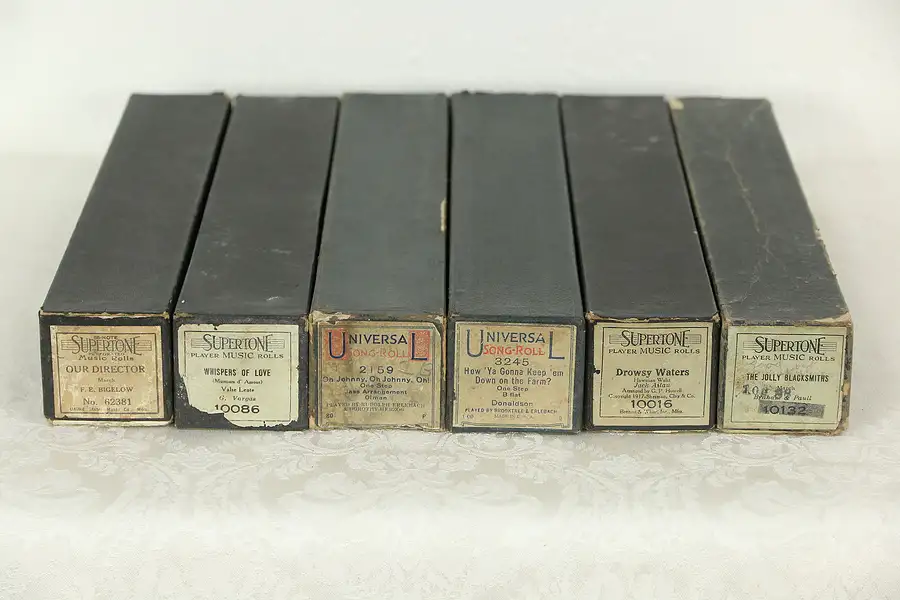 Main image of Group of 6 Player Piano Rolls, How You Gonna Keep Em Down on the Farm, Etc