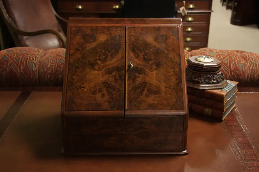 Main image of London Rosewood & Burl Victorian Letterbox