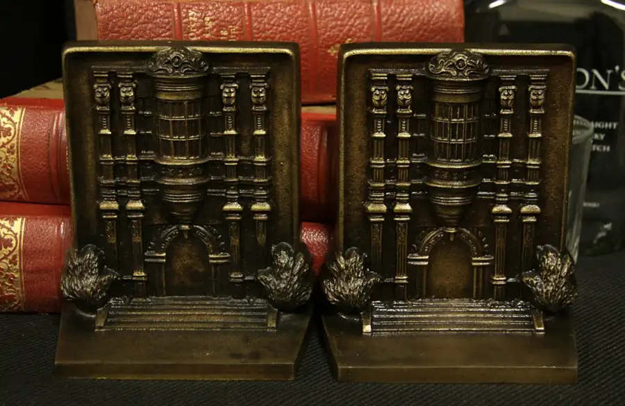Main image of Pair 1900 Bradley & Hubbard Bramshill Bookends