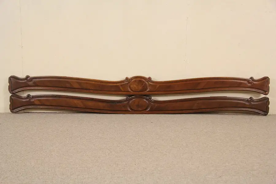 Main image of Pair of Carved Country French Oak Salvage Fragments, Valance or Doorway