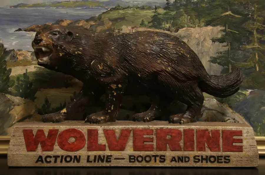 Main image of Wolverine Shoes & Boots Vintage Advertizing Sign