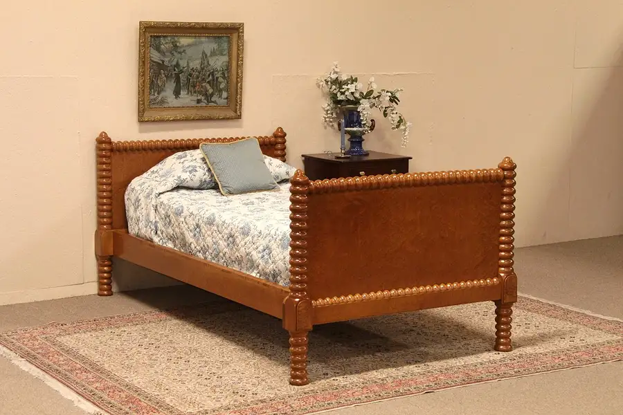 Main image of Victorian Birdseye or Curly Maple Single Spool Bed