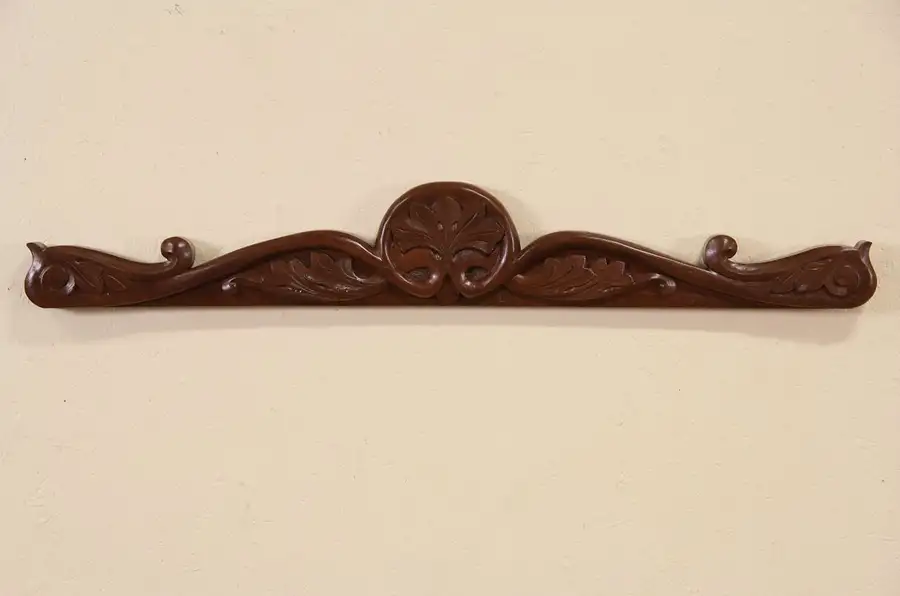 Main image of Architectural Fragment, 1870 Antique Carved Walnut Crest