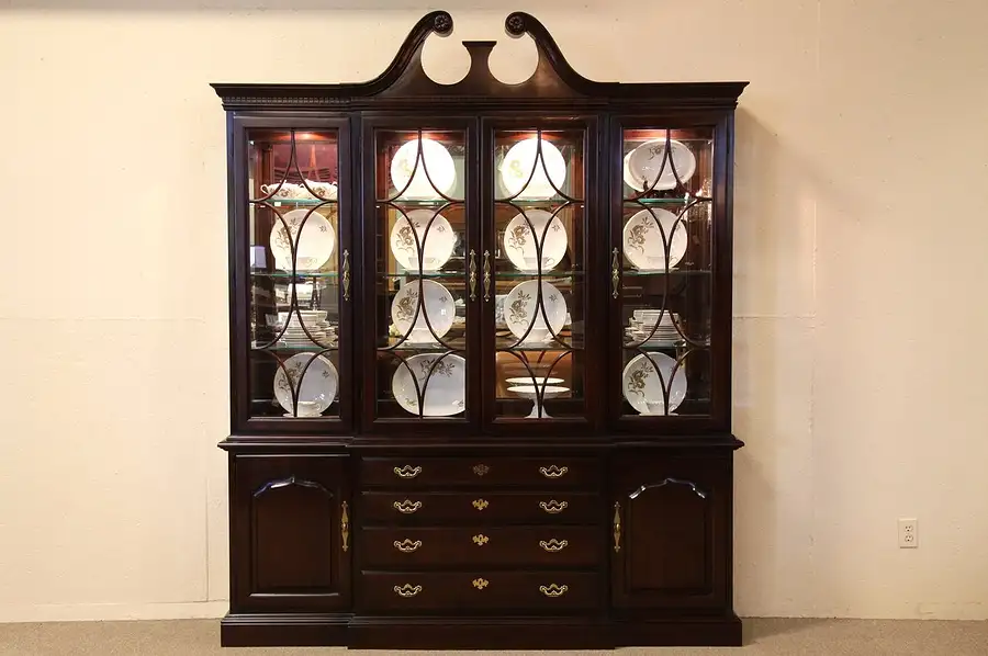 Main image of Breakfront China Cabinet Bookcase, Thomasville