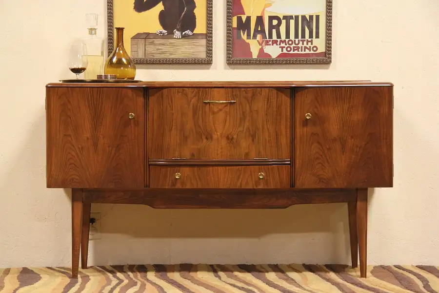 Main image of Midcentury Modern Stonehill 1960 Vintage Bar Cabinet