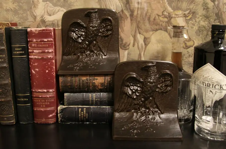 Main image of American Eagle Pair Antique 1910 Bookends