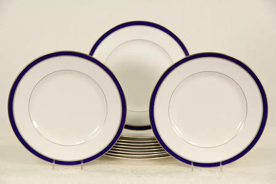 Main image of Set of 11 Royal Worcester Howard Pattern 10 1/2" Dinner Plates