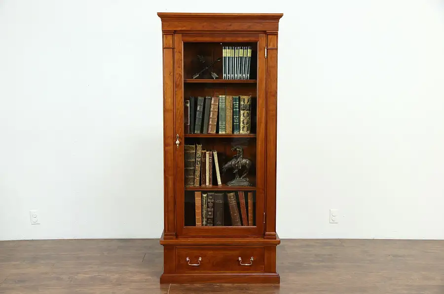 Main image of Cherry 1890 Antique Bookcase, Bathroom or Display Cabinet