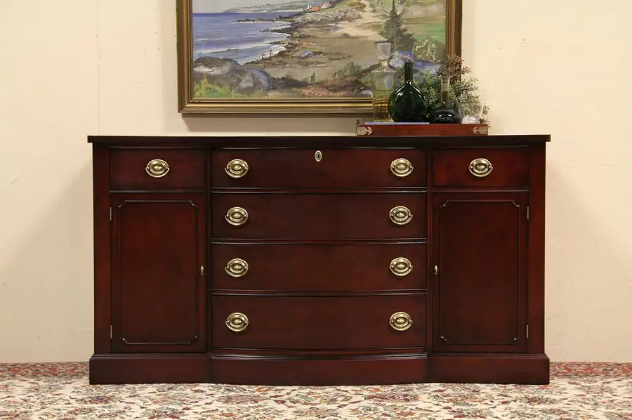 Main image of Traditional Mahogany 1940's Sideboard Buffet