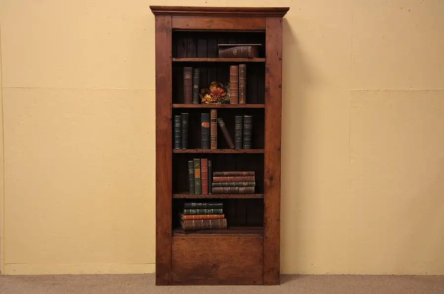 Main image of Country Pine Primitive Bookshelf or Cabinet