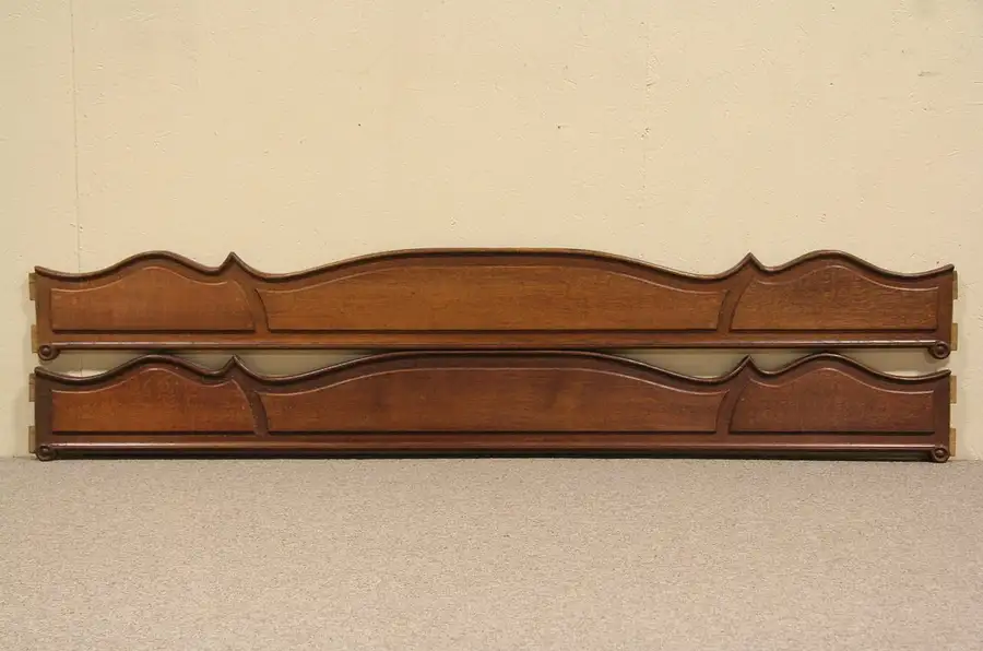 Main image of Pair of Carved Country French Oak Salvage Fragments for Valance or Doorway