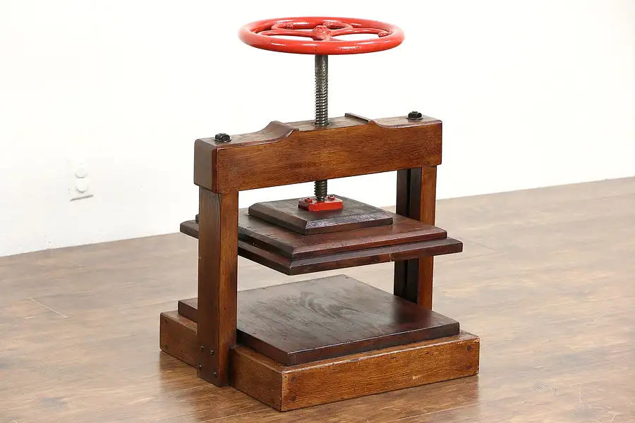Main image of Bookbinder Antique 1900 Wood & Iron Bookpress
