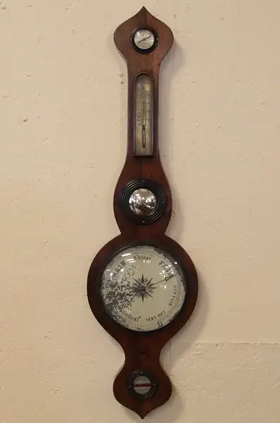 Main image of Rosewood Antique Barometer, Thermometer