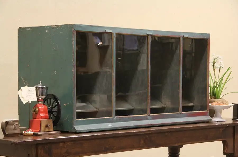 Main image of McLaughlin Coffee Bin 1930's Grocery Story Display Hopper
