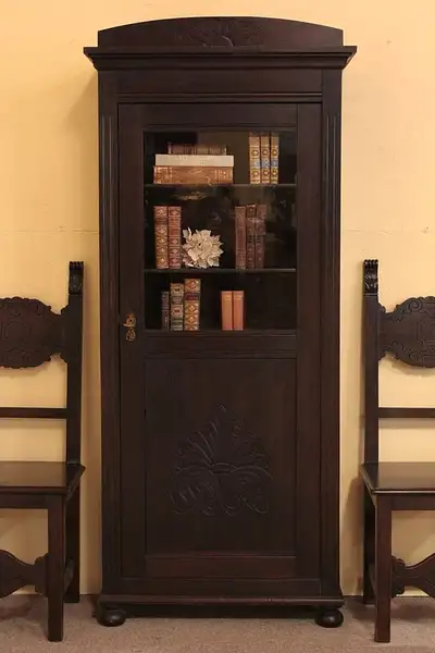 Main image of Art Nouveau Oak circa 1900 Bookcase