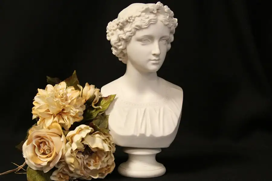 Main image of Copeland 1868 May Queen Bisque Porcelain Bust