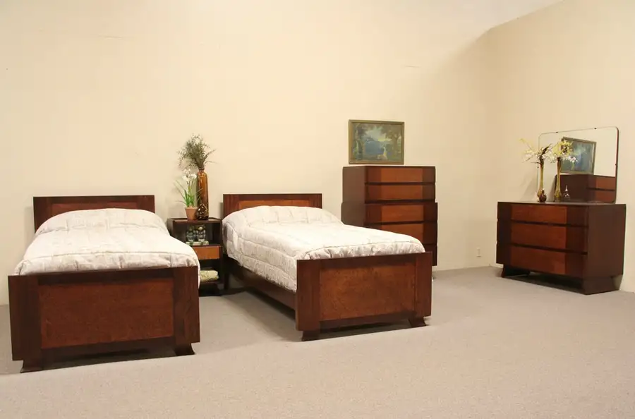 Main image of Midcentury Modern Vintage R Way Twin Bedroom Set