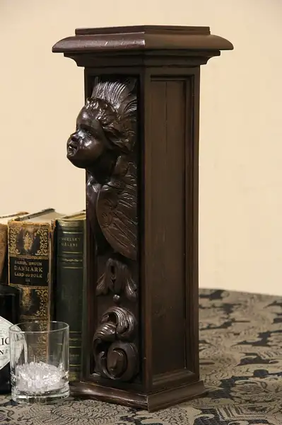Main image of Italian Carved Angel 1890 Antique Architectural Fragment