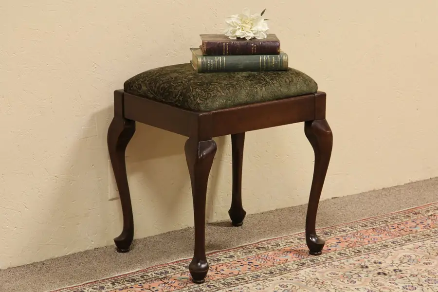 Main image of Mahogany Stool or Bench, Storage Underneath