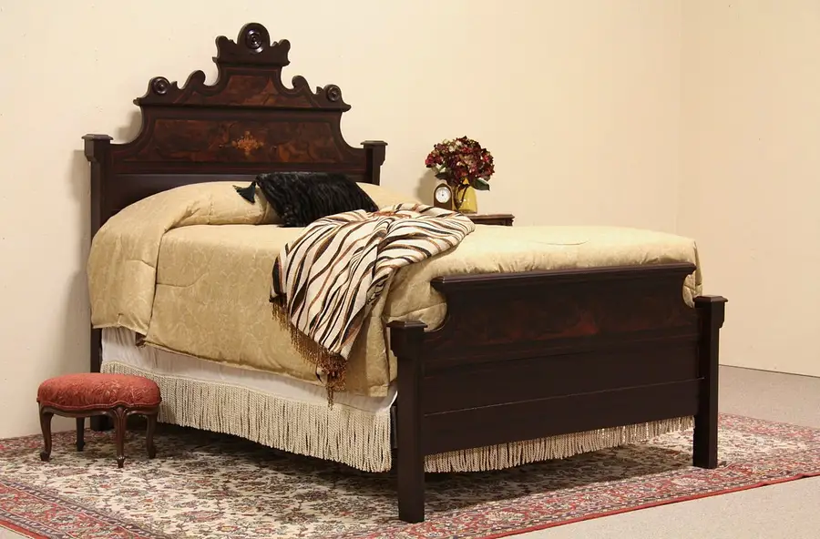 Main image of Victorian Hand Painted Cottage Bed
